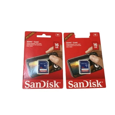 SanDisk 16GB SDHC Card HD Video 16 GB SDSDB-016G-A46C NEW - Image 1 of 4