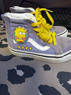 Zapatos VANS Off The Wall Talla 11 Los Simpson de caña alta niños pequeños Lisa ForPresident Foto 1 de 4