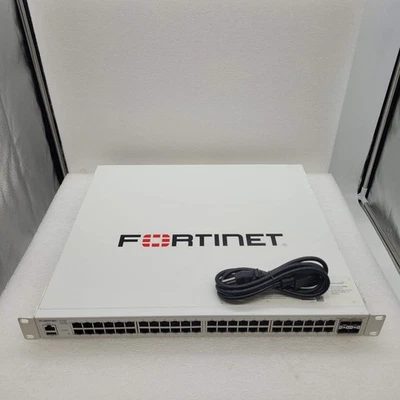 Fortinet FS-448E-FPOE 48-Port Managed PoE Switch Unregistered Serial* - Image 1 of 4
