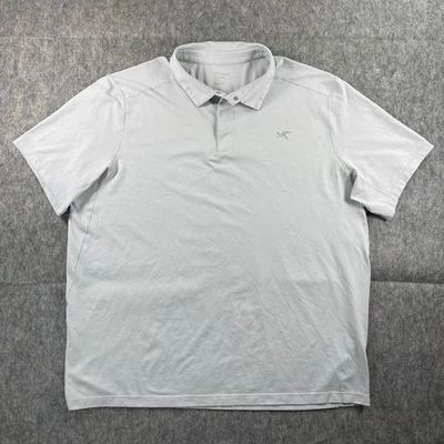Arcteryx Cormac Polo Shirt Men's XL Short Sleeve Gray Gorpcore Stretch Golf - Image 1 of 4