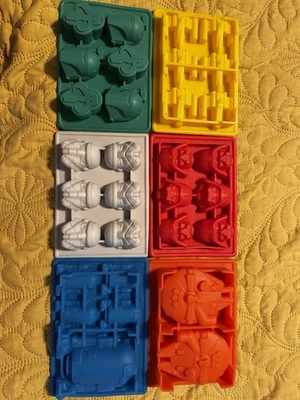 6 Bandejas Silicona Sunerly Moldes Star Wars, Ideal para Hielo, Chocolate y Más Foto 1 de 4