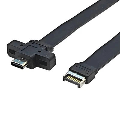 Anschlüsse USB 3.2 Frontpanel-Verlängerungskabel, GEN2x2-Baffle-Kabel TYPE-6468 - Bild 1 von 4