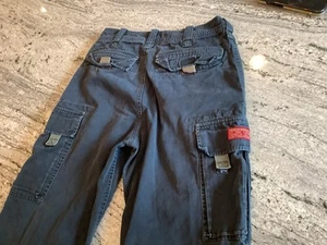 VINTAGE Abercrombie & Fitch Pants Boys Youth Large Paratrooper Skater Y2K - Picture 1 of 8