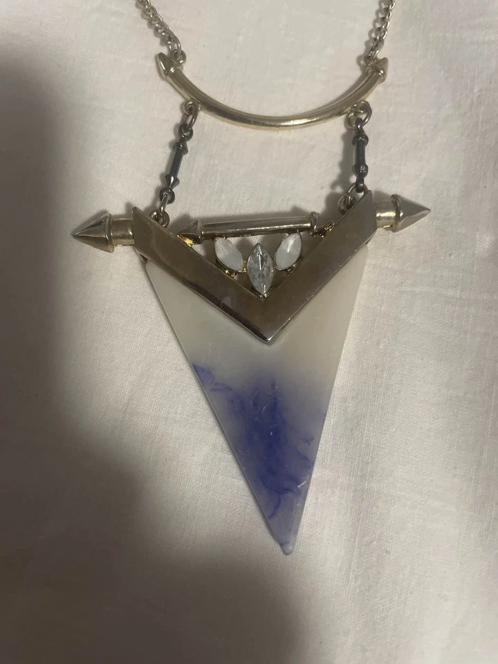 NEW PURPLE SOLAR QUARTZ - AMETHYST CRYSTALS PENDANT STERLING SILVER NECKLACE - Image 1 of 4