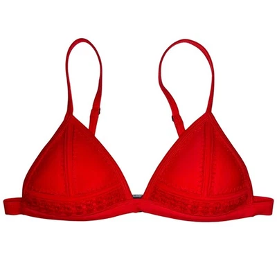 Top de bikini Triangl Gigi crochet neopreno rojo talla pequeña Foto 1 de 4