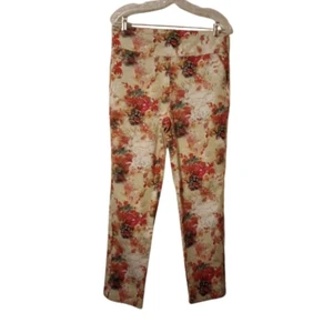 Soft Surroundings Women's Size Medium Stretchy Floral Chino's - Picture 1 of 10