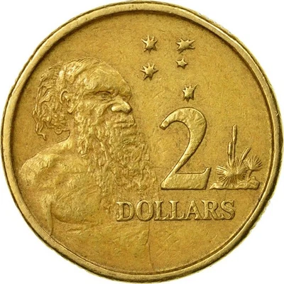 Australia | 2 Dollars Coin | Aboriginal | KM:101 | 1988 - 1998 - Image 1 of 4