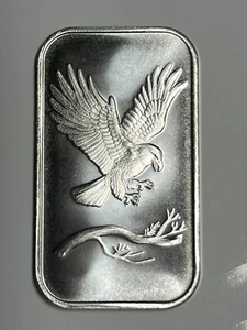 1 Feinunze Silber Prospector Eagle Barren - sehr schön / ohne Makel - Bild 1 von 6