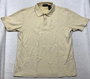 Crazy Horse Pima Cotton Blend Polo Golf Shirt Men's Medium Yellow - Picture 1 of 9