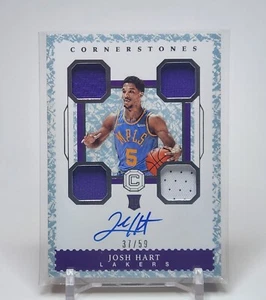 2017-18 Cornerstones Josh Hart Crystal Rookie Patch Auto /59 - Player Worn - Picture 1 of 2