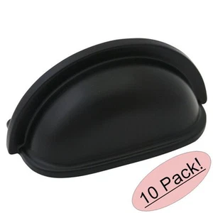 *10er Pack* Cosmas Schrank Hardware flach/mattschwarz Zieher - #4310FB - Bild 1 von 1