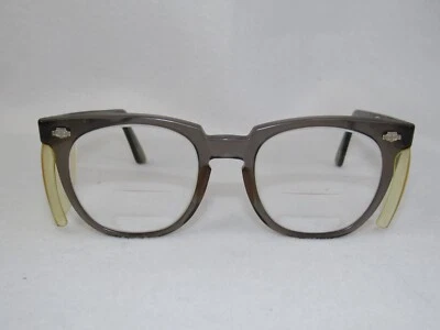 Gafas de Colección Titmus Z87 Gris Cuerno Borde Rockabilly Monturas Solo Foto 1 de 4