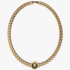 Guess Lion King Gold-Tone Chain Necklace UMN01313YGBK