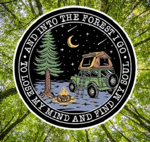 Into the Forest I Go To Lose My Mind & Find My Soul - Pegatina de vinilo de 6,25" - NUEVA - Imagen 1 de 3
