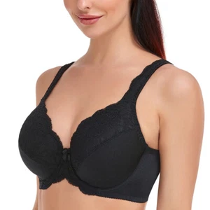 Sujetador 34-46 C-FG H I J Talla Grande Con Aros Cobertura Completa Correas Anchas Sexy Bralette - Imagen 1 de 39