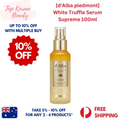 [d'Alba] White Truffle Serum Supreme 100ml | K-Beauty | AU Stock - image 1 of 4