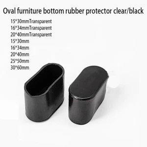 Oval Furniture Table Chair Leg End Caps Covers Floor Feet Protectors Dust Pad - Picture 1 of 14