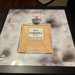 Signiert Paris Fairchild Limited Edition 672/1000 Chanel Nr. 5 - 18 x 18 gerahmt - Bild 1 von 4
