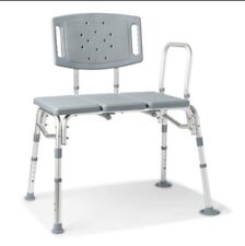 Carex Silla de ducha con respaldo, silla de baño y asiento de ducha para  ancianos, discapacitados y discapacitados, 350 libras, fácil montaje