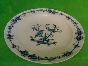 Große runde sehr alte runde Schale Vogelmotiv 38,5 x 6 cm circa 1774   Meissen - Bild 1 von 8