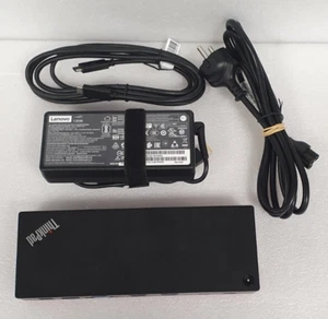 Lenovo Thinkpad Thunderbolt 3 Dock 40AC mit 135Watt Netzteil und USB-C Kabel - Bild 1 von 4