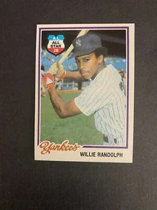 1978 BURGER KING BASEBALL NEW YORK YANKEES PACK FRESH # 13 WILLIE RANDOLPH - Picture 1 of 1