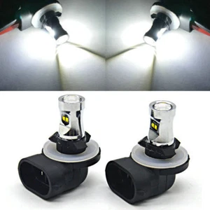 2x LED Car Fog driving Light CANBUS H27W/2 881 886 6000K White DRL 60W ZES Chips - Picture 1 of 12