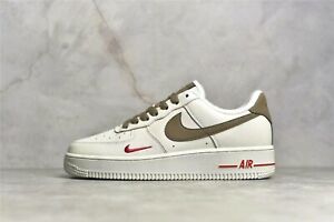 Air Force 1 07 Low Triple Men's  White with Brown Shoes Sneaker