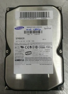 Samsung SpinPoint SP40A2H 40GB 3.5" 7200 RPM IDE UDMA100 Hard Disk Drive - Picture 1 of 1
