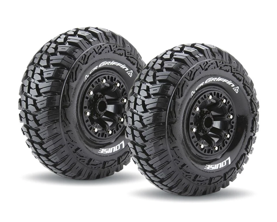 LOUISE CR-GRIFFIN Reifen 2.2 supersoft auf schwarzer Felge 12mm LOUT3235VB  - Bild 1 von 1