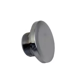 Chrome Hand Grip thread End cap, for 1" handlebar fits 110621 sold each - Picture 1 of 2