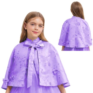 Kids Girls Wrap Cape Graduation Outwear Not Irritate Shawl Ceremony Wedding - Picture 1 of 77
