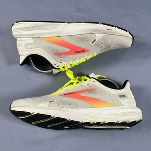 Brooks Launch 9 Womens Size 9 Running Shoes White Pink Gym Sneakers 1203731B148 - Picture 1 of 7