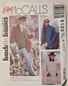 Chaqueta vintage McCall's patrón 6103 Misses' sin forro proyecto artesanal de costura (H) - Imagen 1 de 2