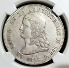 Click now to see the BUY IT NOW Price! ECUADOR: REPUBLIC 5 FRANCOS 1858 QUITO GJ AU DETAILS  SURFACE HAIRLINES  NGC.