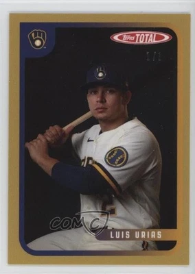 2020 Topps Total Gold 1/1 Luis Urias #146 m4h - Image 1 of 3