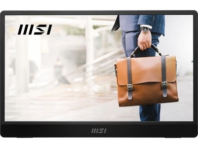 MSI Pro MP161 E2U Portable Monitor, 15.6" FHD IPS 1080p, USB Type-C, Mini-HDMI, - Image 1 of 4