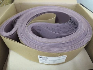 50 BELTS ) 3M CLOTH BELT 332D, X WEIGHT( 3 IN X 132 IN ) P220,FILM-LOK,USA 30762 - Picture 1 of 6