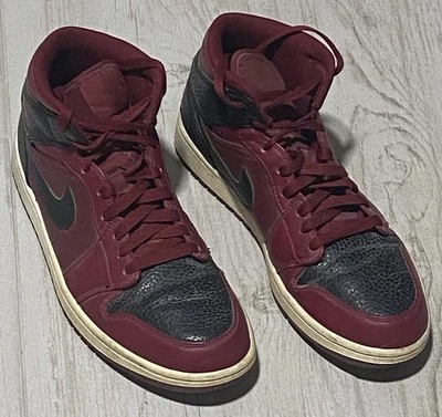 Zapatos Nike Jordan 1 Mid Reverse Banned talla 9 para hombre Foto 1 de 4