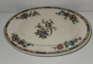 Vintage Syracuse China Old Ivory Oval Pheasant Floral Platter 9.5" - USA - Picture 1 of 3