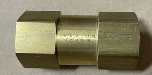 Steris P056402068 Check Valve 1" NPT Brass Check-All - Picture 1 of 4