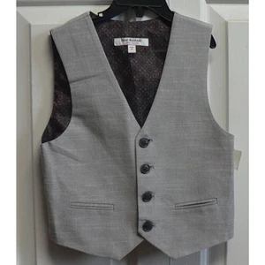 Isaac Mizrahi Boys Adjustable Suit Vest in Light Grey Size 4 MSRP $39.99 - Picture 1 of 4