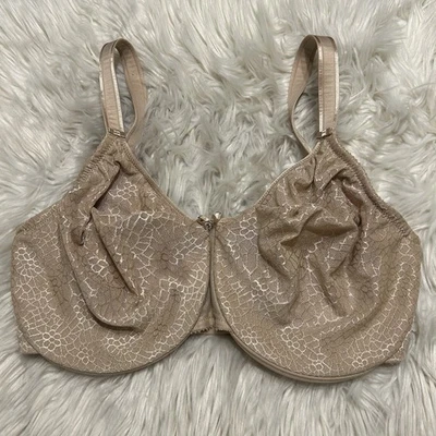 Chantelle 34I Bra Beige C Magnifique Minimizer Underwire 1891 - Image 1 of 4