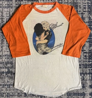 Camisa de béisbol vintage 1979 Rod Stewart Blondes Have More Fun Tour talla XL Rock Foto 1 de 4