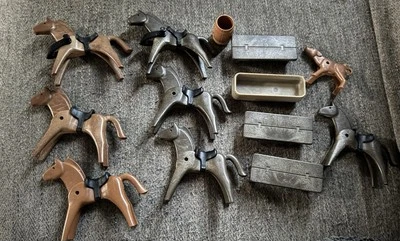Lot Of 13 Vintage Playmobil Western Horses - Image 1 of 4