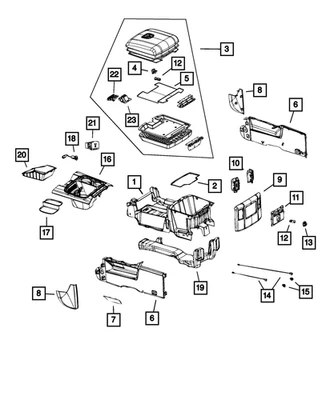 Genuine Mopar Hub Media Center 68328704AD - Image 1 of 4