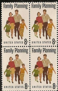 US 1455 Family Planning 8c block 4 MNH 1972 - Picture 1 of 1