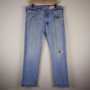 Hollister Balboa Classic Straight Distressed Jeans 34x32 Waist 36" Inseam 32" - Picture 1 of 23