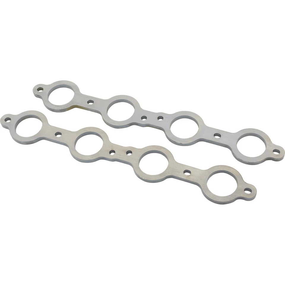 Header Flange Plates, Round Port, 1-3/4 Inch, Fits Chevy LS1 - Image 1 of 4