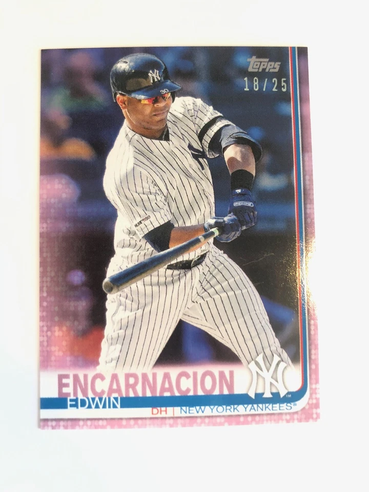 2019 Topps Mini Online Exclusive Pink Parallel Edwin Encarnacion US287 /25 - Image 1 of 1